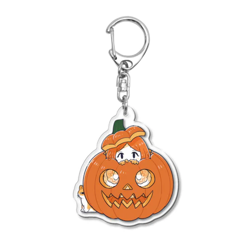 パンプキンちゃん🎃 アクリルキーホルダー