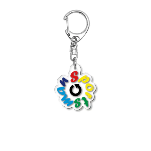 んまつーポス 逆さlogo Acrylic Key Chain