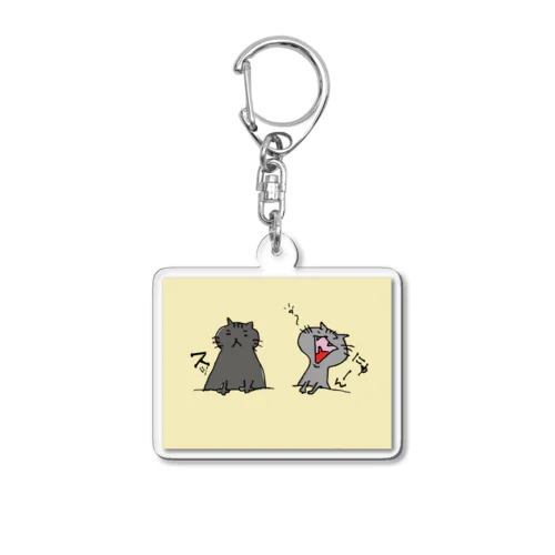 あくびねこ Acrylic Key Chain