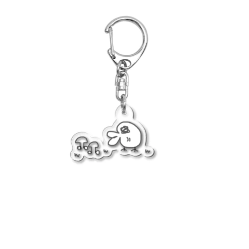 キノコ食べたいリップちゃん Acrylic Key Chain