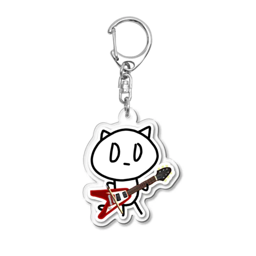 ねむねこフライングV(ボウイング) Acrylic Key Chain