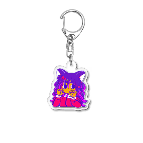 猫耳ギョロ子ちゃん Acrylic Key Chain