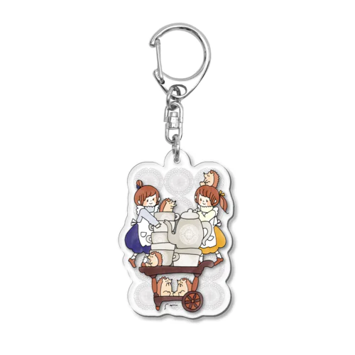 お茶の時間 Acrylic Key Chain