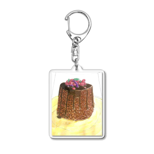 チョコケーキつくってみた！ Acrylic Key Chain