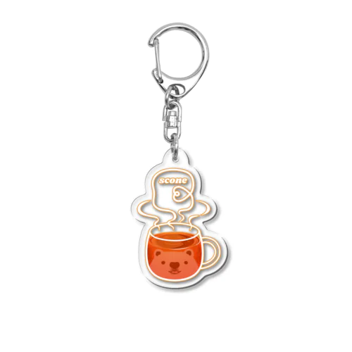 のぞクマグ：紅茶Ver. Acrylic Key Chain