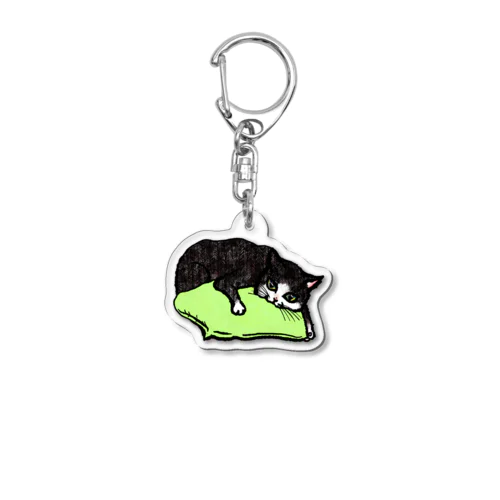 俺の枕　白黒猫バージョン Acrylic Key Chain