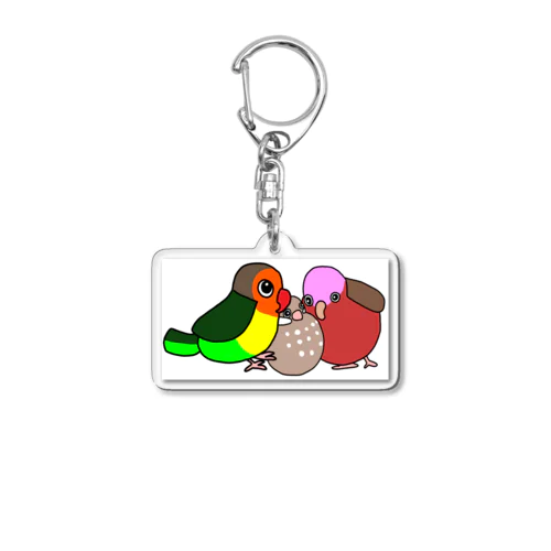 親子鳥 Acrylic Key Chain