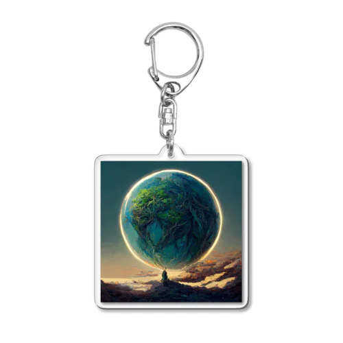 地球 Acrylic Key Chain