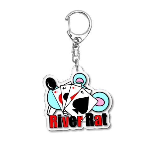 River Rat Acrylic Key Chain