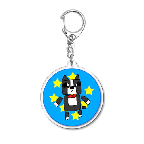 のーまるぼすとんてりあ Acrylic Key Chain