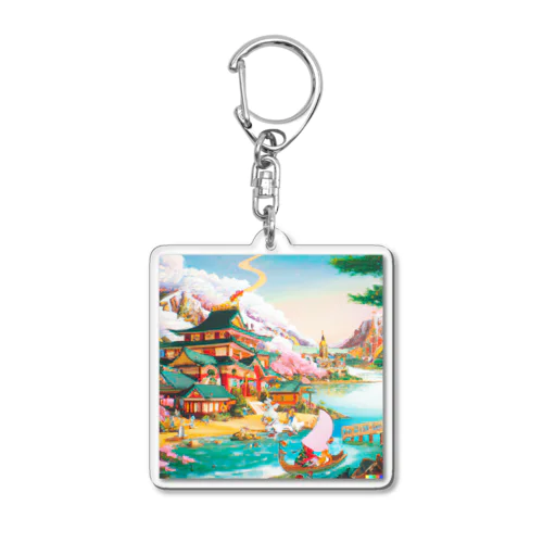 日本風をファンタジックにすると Acrylic Key Chain