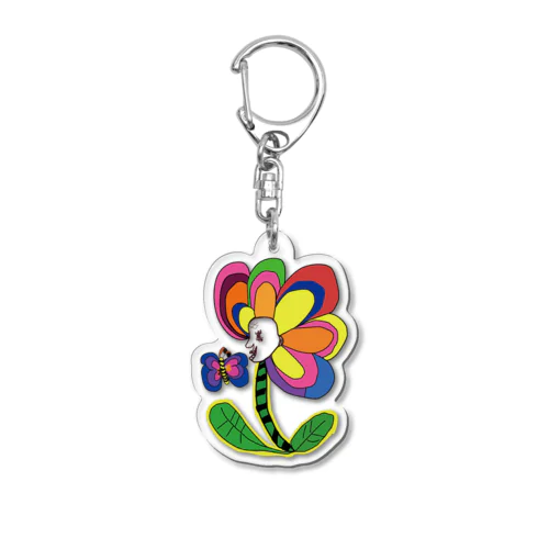 flower＆butterfly Acrylic Key Chain