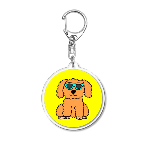 サングラス犬 Acrylic Key Chain