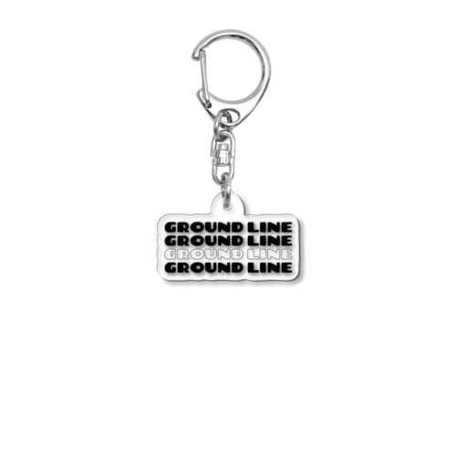 GROUNDLINEロゴ Acrylic Key Chain