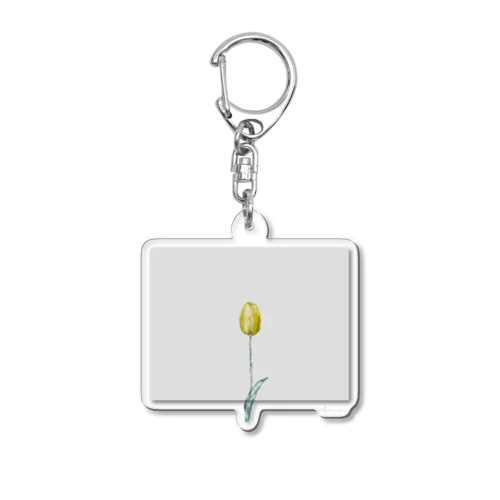 Lemon Tulip × Greige × Logo Acrylic Key Chain