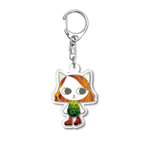 vegetable girl Acrylic Key Chain