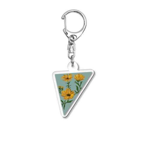 黄色い花 Acrylic Key Chain