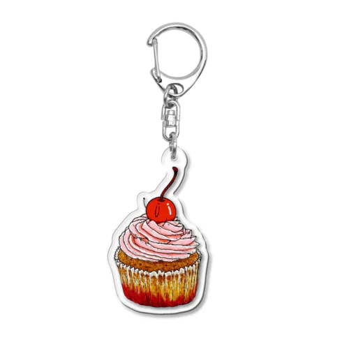 にこまるカップケーキ Acrylic Key Chain