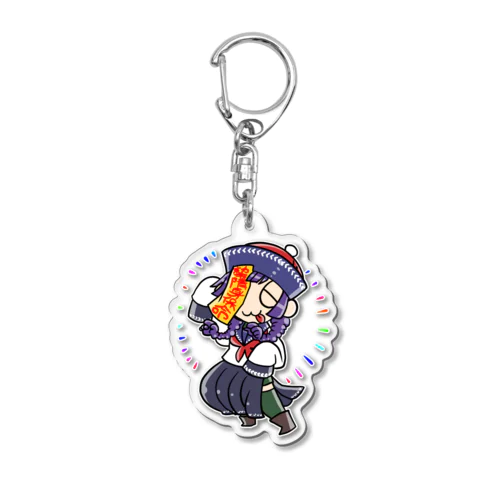 テヘペロ女子高生キョンシー全身 Acrylic Key Chain