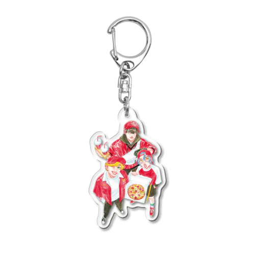 It's a Pizza! Acrylic Key Chain