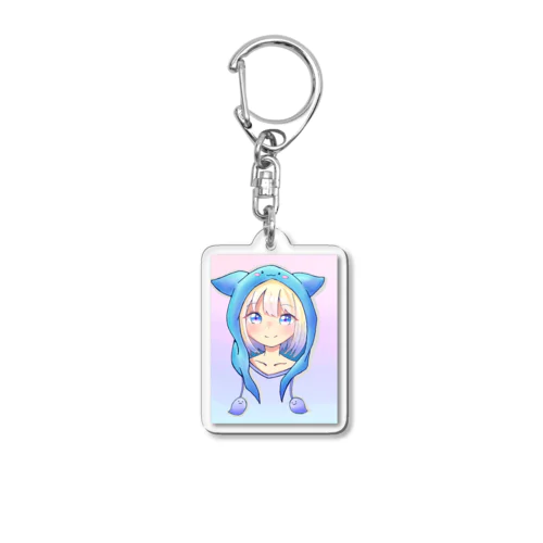 猫耳パーカー少女 Acrylic Key Chain