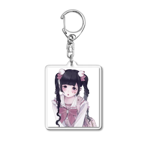 ヤンデレ地雷女子　雪　ズーム Acrylic Key Chain