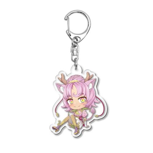 お座りゆかりさん Acrylic Key Chain