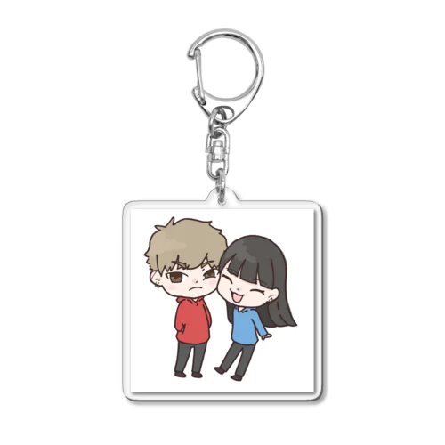 私と彼女 Acrylic Key Chain