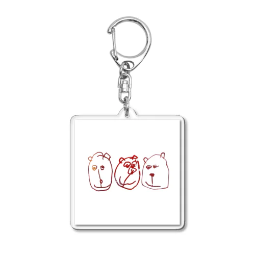 くまブラザーズ Acrylic Key Chain