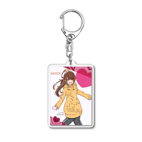 幸恵ちゃん(パーカー姿) Acrylic Key Chain