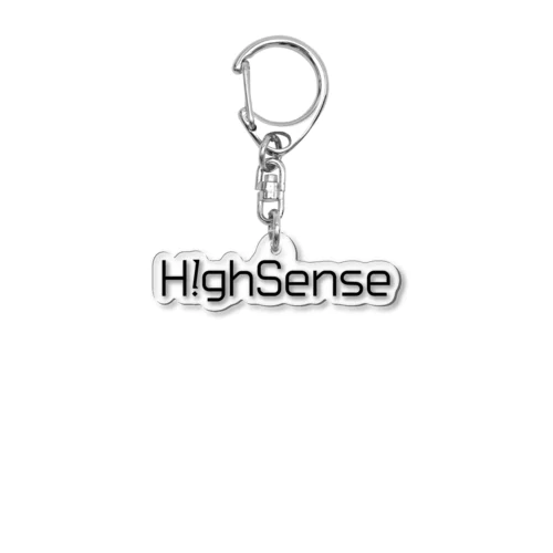 H!ghSenseテキストロゴグッズ Acrylic Key Chain