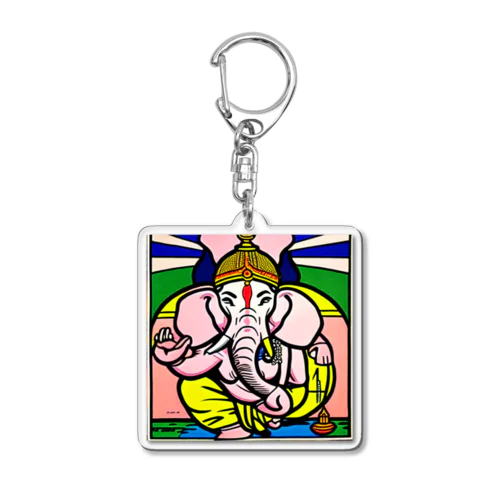 -The World Gods- #005 Ganesha Acrylic Key Chain