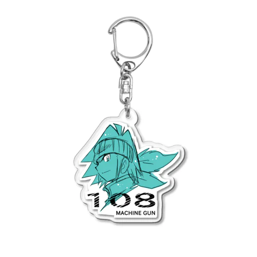 108 MACINE GUN Acrylic Key Chain