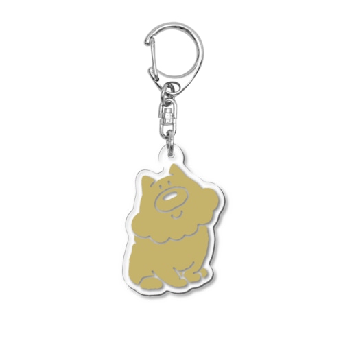 おすわりるびちゃん　サンドカーキ Acrylic Key Chain