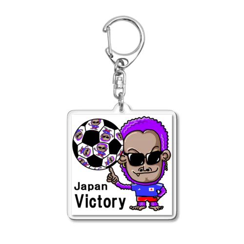 紫ゴリラサッカー2022 Acrylic Key Chain