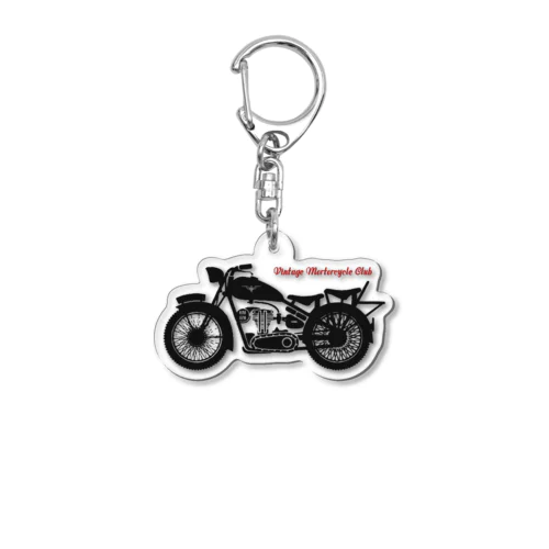 VINTAGE MOTORCYCLE CLUB Acrylic Key Chain