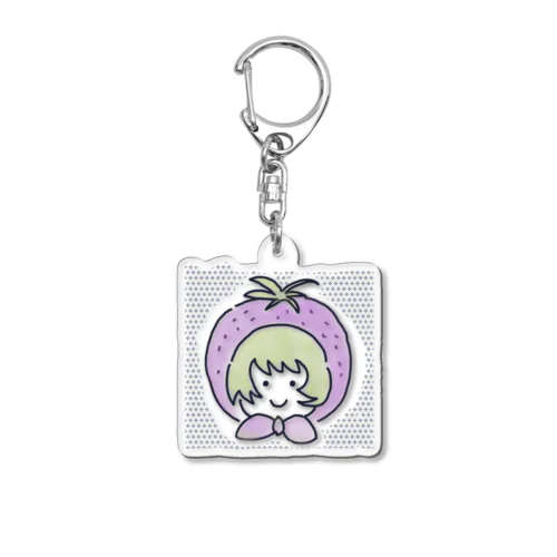 コラボ商品　苺いち絵的マミちゃんイチゴgirl Acrylic Key Chain