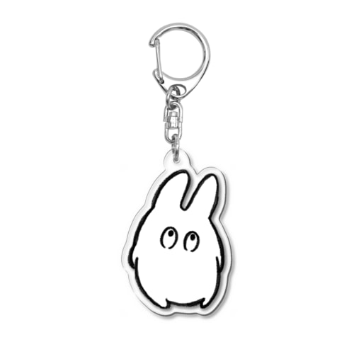 何か考えてるっぽいうさぎ Acrylic Key Chain