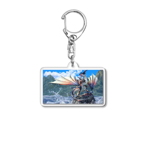 【 Sea Wyvern 】　ワイドサイズ Acrylic Key Chain