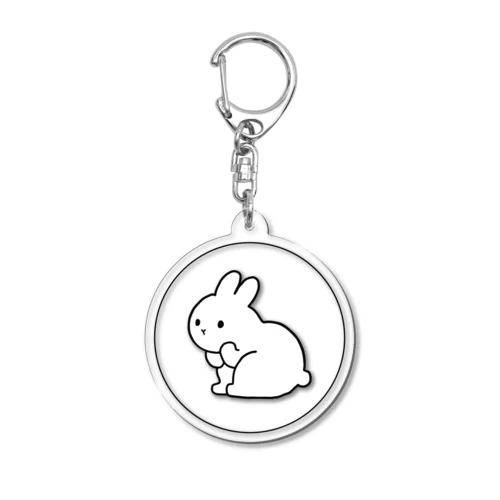 考えるうさちゃん Acrylic Key Chain