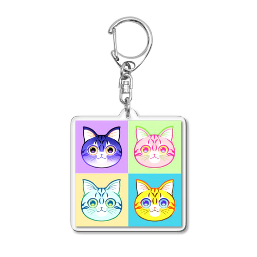 ねこたち Acrylic Key Chain