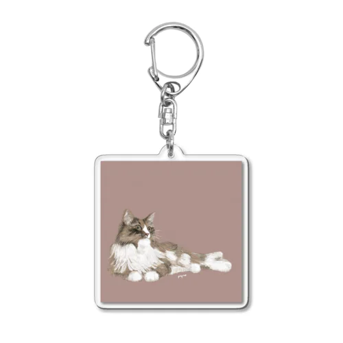 美人のネコちゃん Acrylic Key Chain