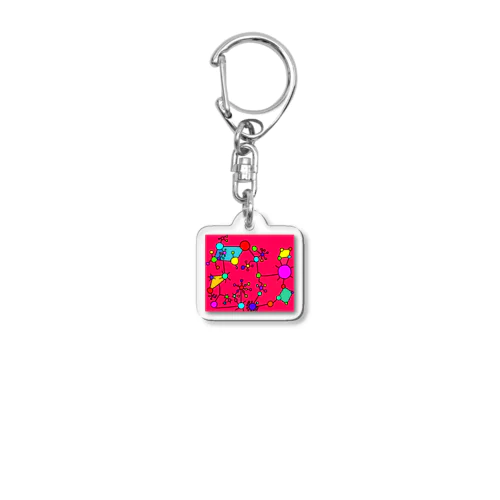 カラフルポップ Acrylic Key Chain