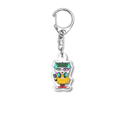 シダにゃんキーホルダー・シール Acrylic Key Chain