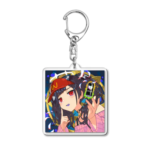 ちょっとメンヘラチックなMEGAMIさん Acrylic Key Chain