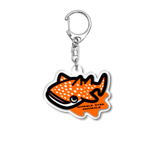 WHALE SHARK_Orange アクリルキーホルダー