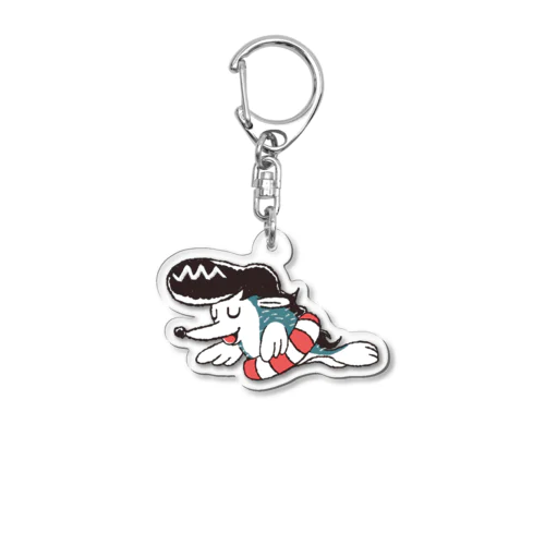 プールのれんしゅう Acrylic Key Chain