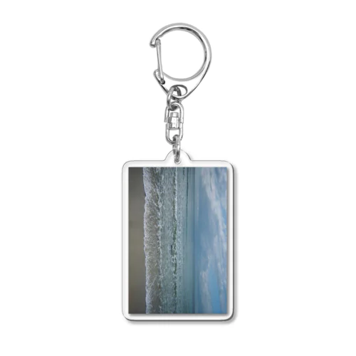 青い海 Acrylic Key Chain