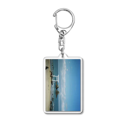 海と鳥居 Acrylic Key Chain