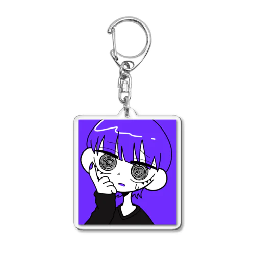 紫ちゃん🌀🟪 Acrylic Key Chain